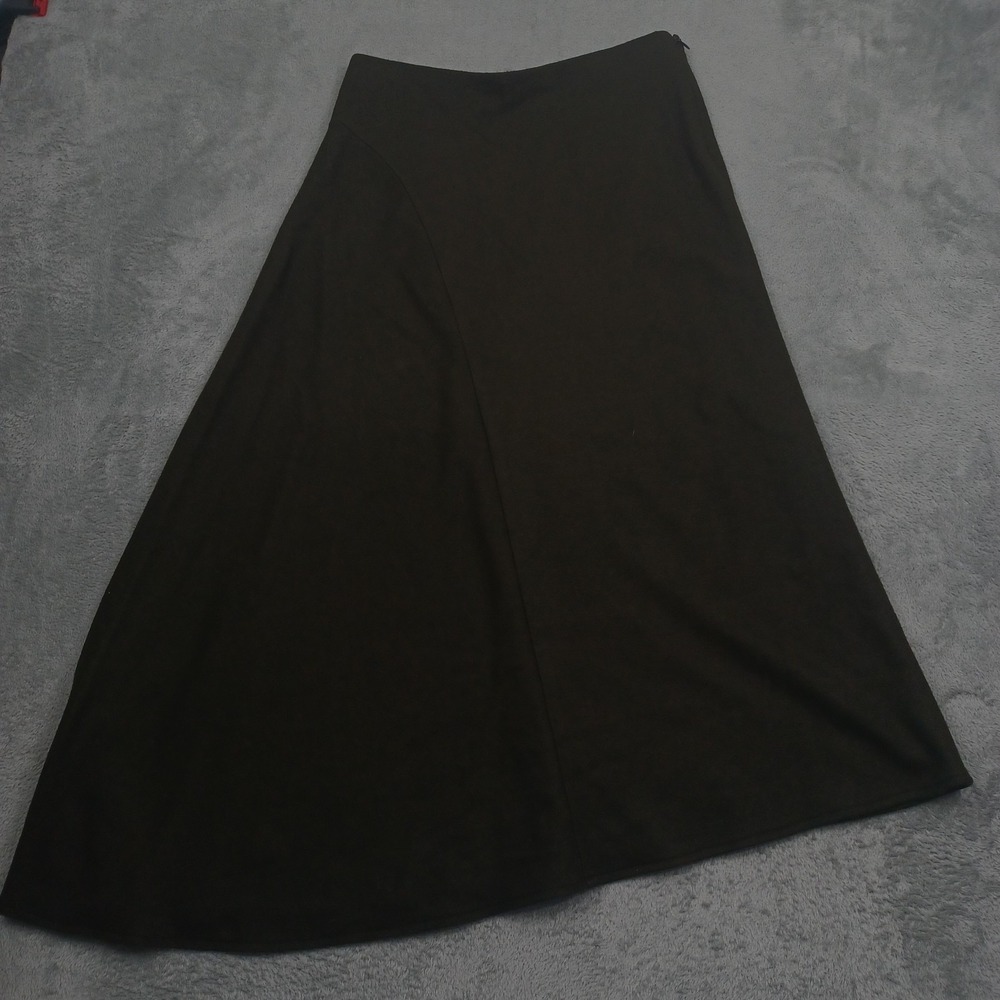 Vince Skirt Womens 2 Green Wool Blend Casual Zipper Preppy Flow